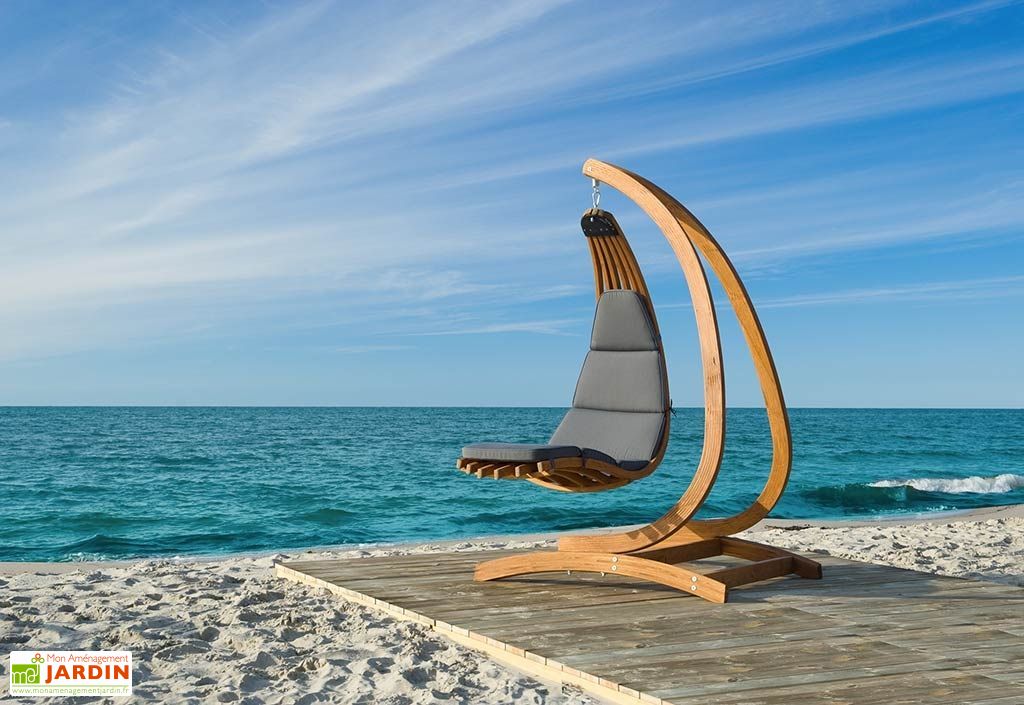 chaise longue suspendue wave bois autoclave lamelle colle 2