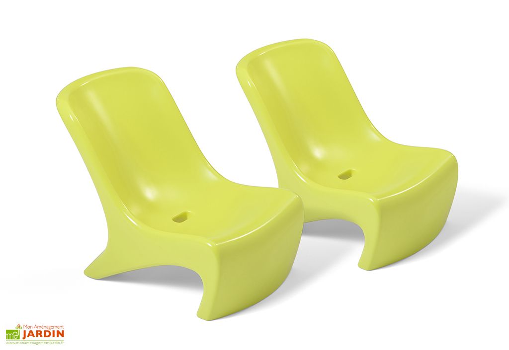 Chaise Plastique Pour Enfant Citron Vert Lot De 2 Step2