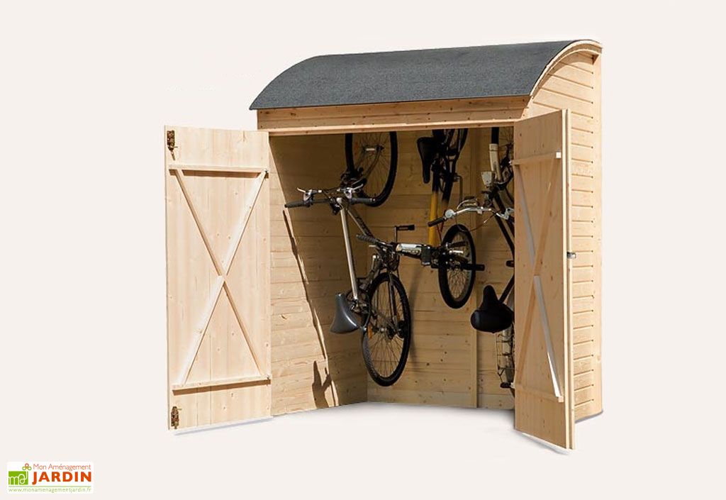 Coffre De Rangement Bois Pour Velos 134x160 Weka