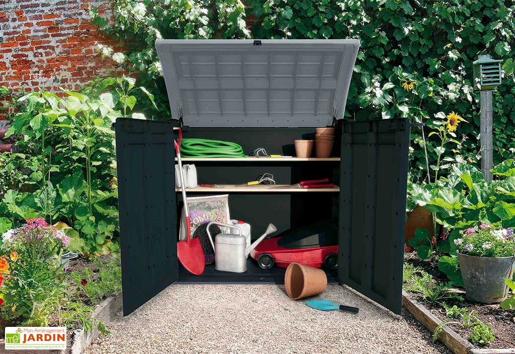 Coffre De Rangement Exterieur Multifonctions En Resine 1200 L