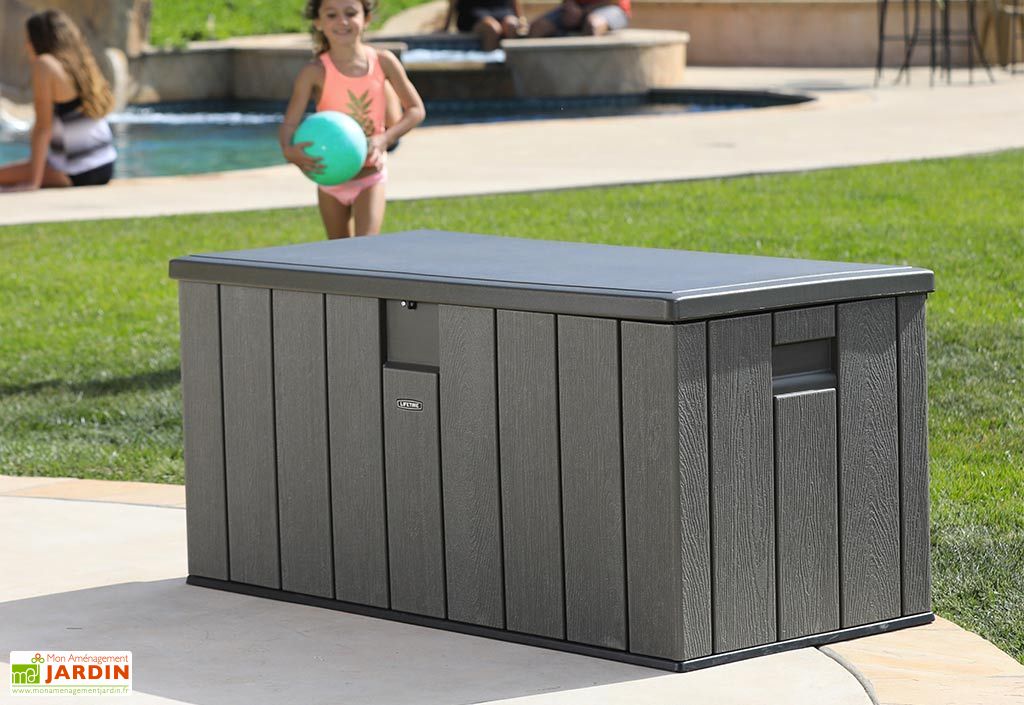 Coffre De Rangement En Lifetime En Pehd Imitation Bois 570 L