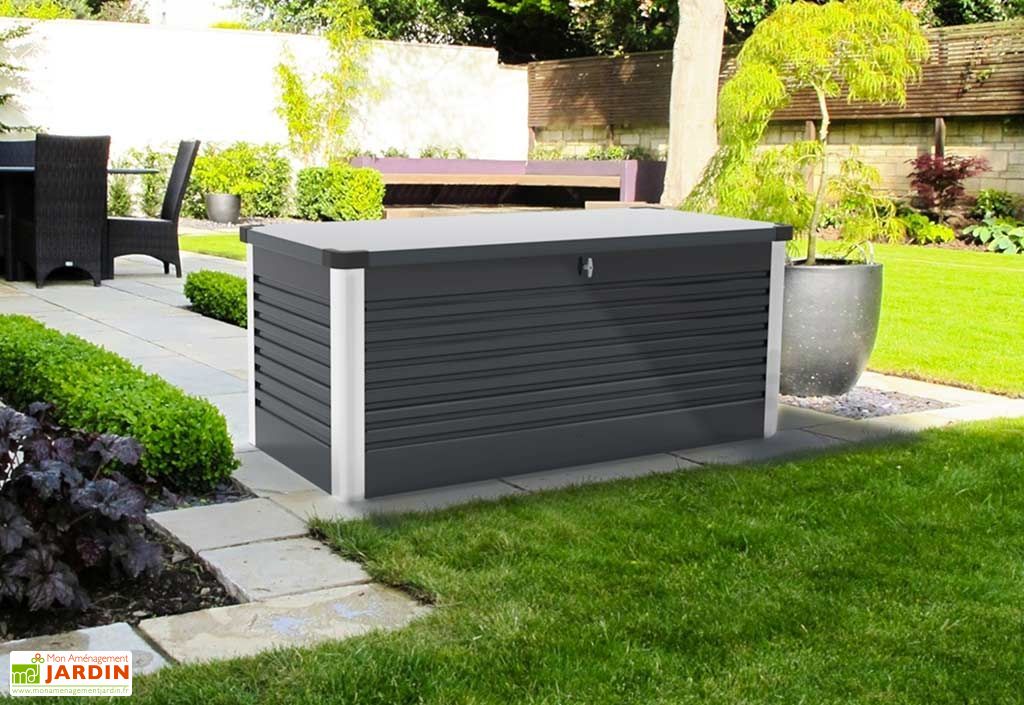 Coffre De Rangement Design En Metal Patiobox 135x78 5x72cm 4