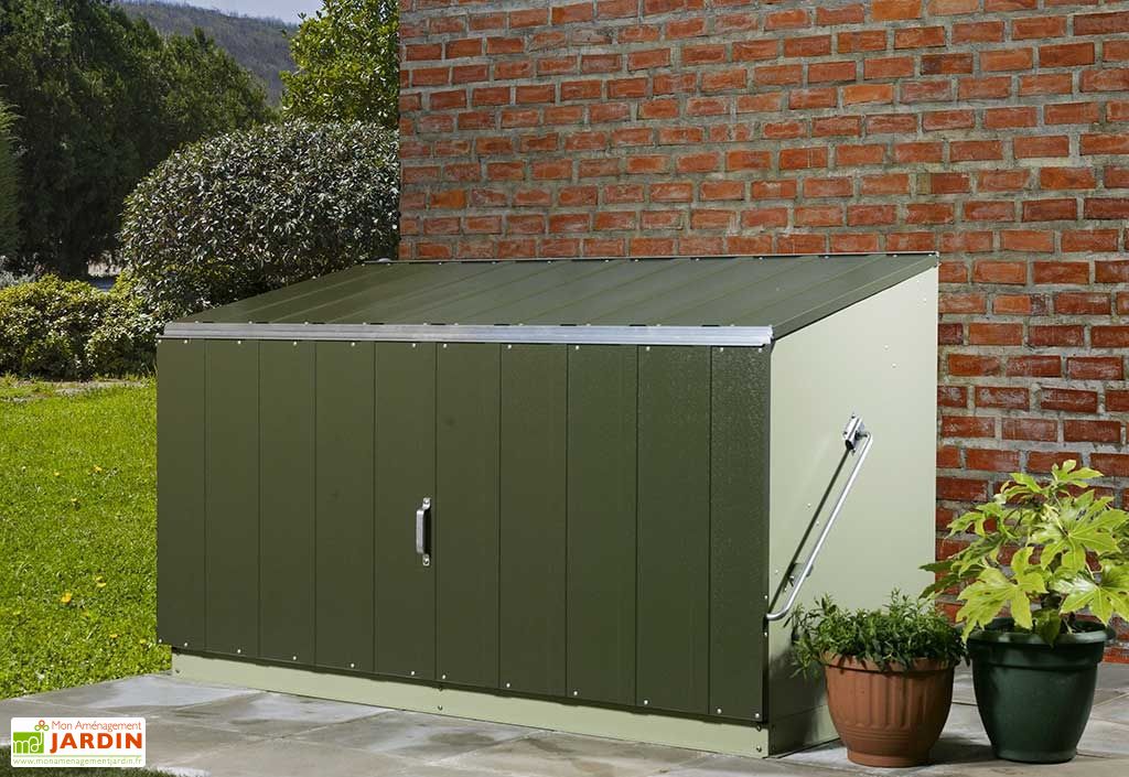 Coffre De Rangement Metal Storeguard Vert 196x89x113 Trimetals