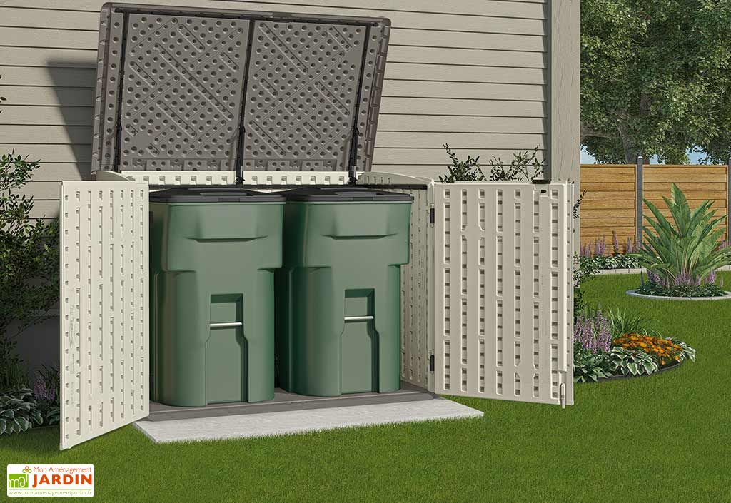 Coffre De Rangement Pvc Poubelles Multifonctions Suncast Suncast
