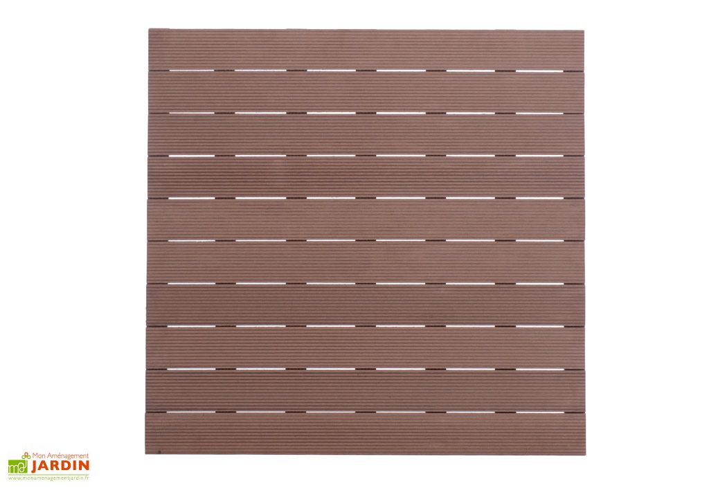 Dalle Composite Marron 100x100 Tek Forest Style