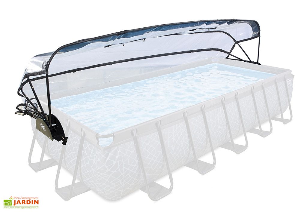 Couverture Pour Piscine Rectangulaire 5 4 X 2 5 M Dome De Protection Exit Toys
