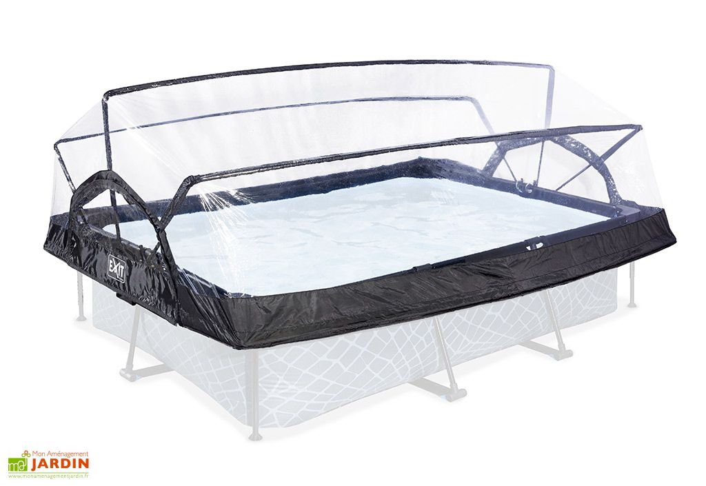 Couverture Pour Piscine Rectangulaire 3 00 X 2 00 M Dome De Protection Exit Toys
