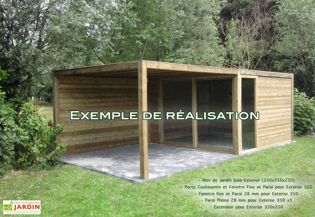 Abri De Jardin Bois Exterior 350x350x230