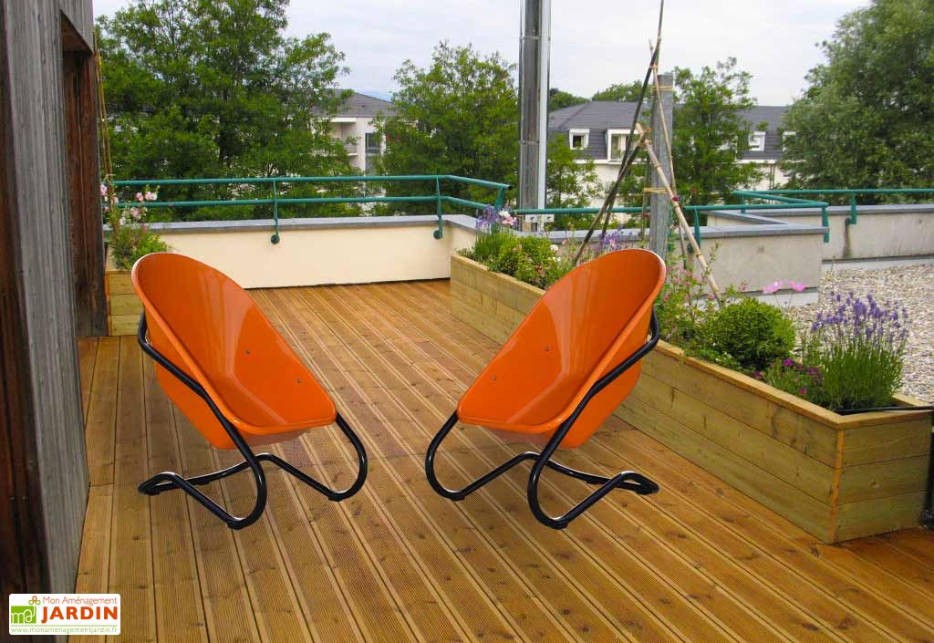 Fauteuil De Jardin Original Taboo En Acier Colore Haemmerlin