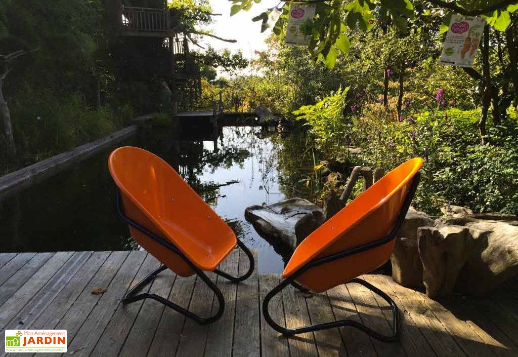 Fauteuil de Jardin Original Taboo en Acier Coloré  Haemmerlin