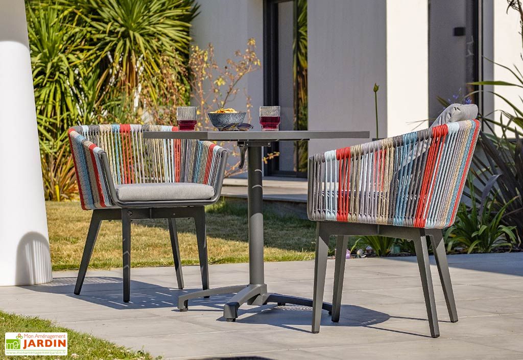 Fauteuil De Jardin En Aluminium Et Corde Alana Paris Garden