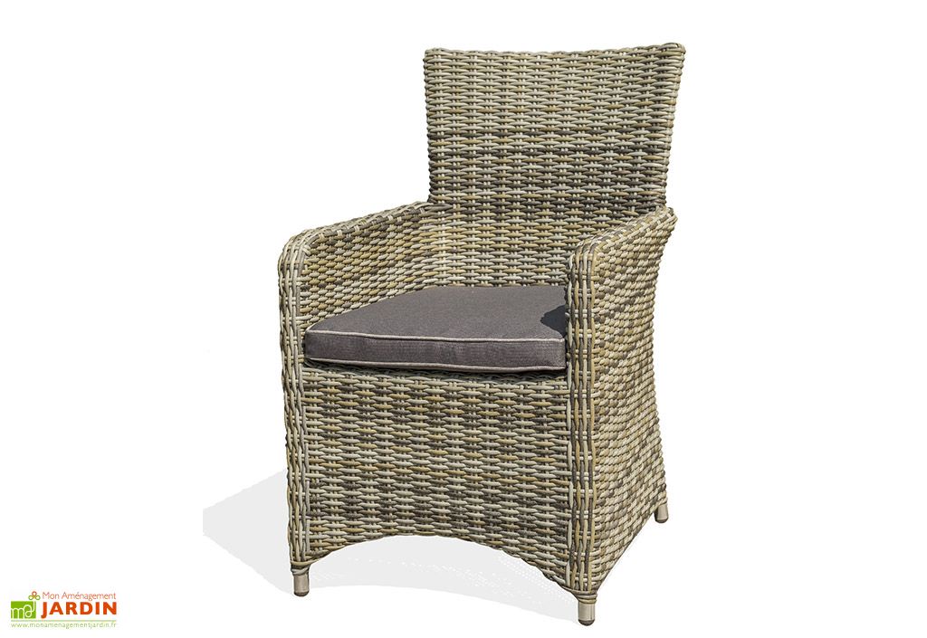 Fauteuil De Jardin Aluminium Et Resine Tressee Bali Dcb Garden