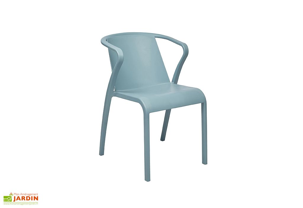 fauteuil de jardin empilable en polypropylene renforce fado ezpeleta