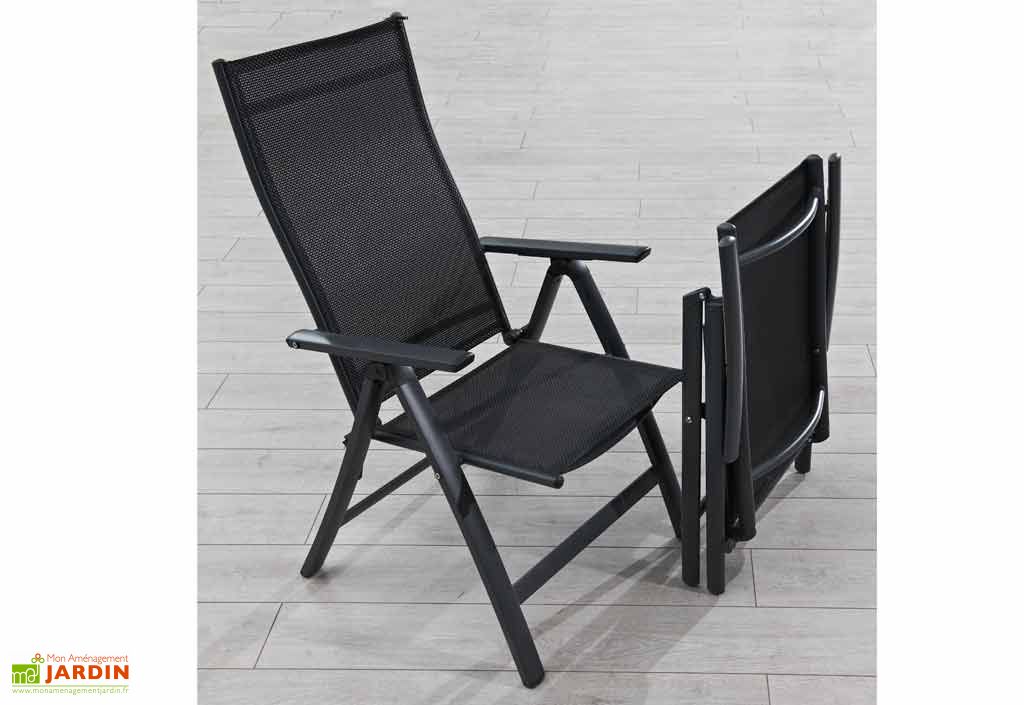 Chaise de jardin en Teck Bois Métal Mon Aménagement Jardin