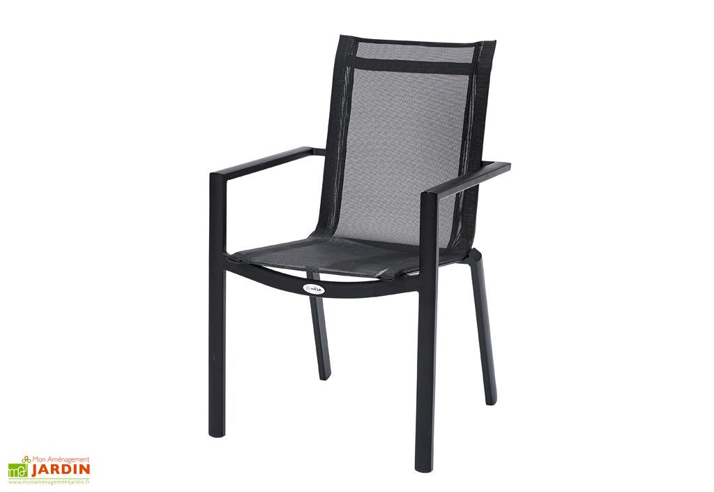 Fauteuil De Jardin En Aluminium Blanc Ou Noir Wilsa