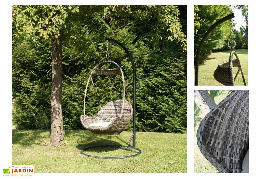 fauteuil suspendu resine eole detail