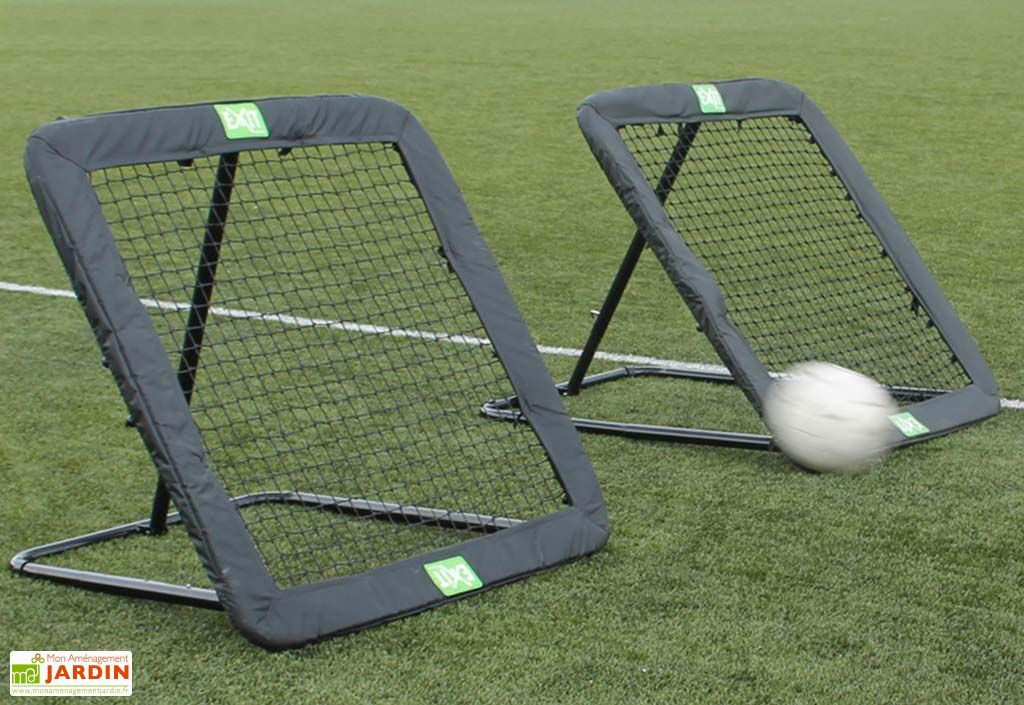 Filet Rebondissant Football 100x100 Cm - Haute élasticité, 20 Cordes Incluses - Pour Entraînement Extérieur