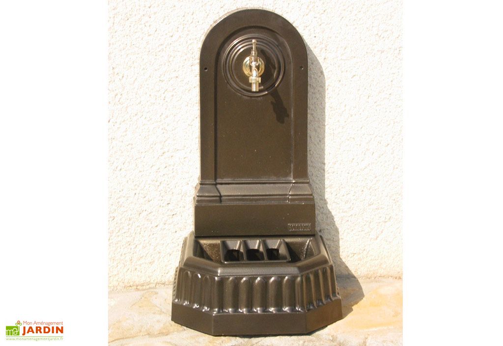 Fontaine De Jardin Murale En Fonte Citadine Robinet Pls Coloris