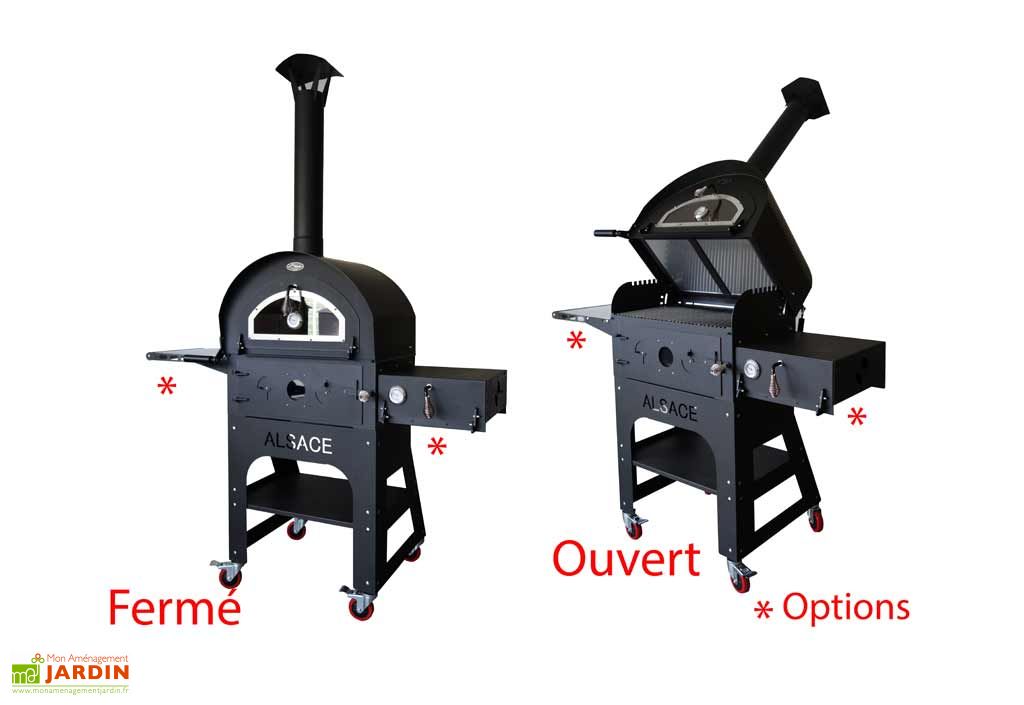 Four à Pizza et Barbecue Multifonctions Acier Vulcano 3 Barbecue et four de jardin multi fonctions V3 premium L