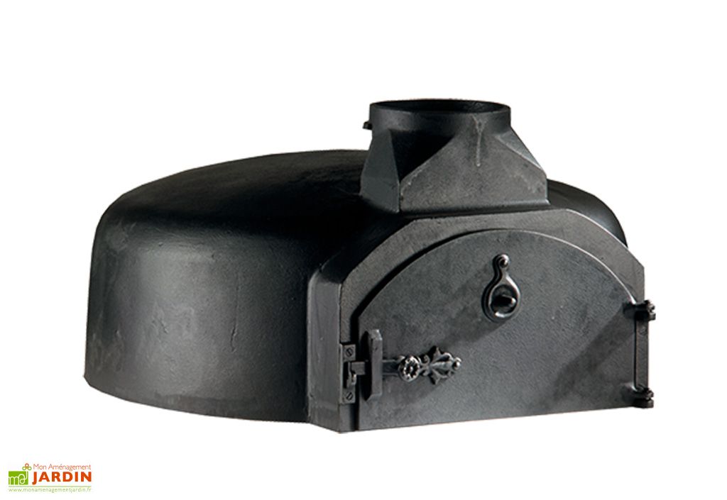 four a pizza exterieur en fonte couronne 72 x 74 x 38 cm dommartin