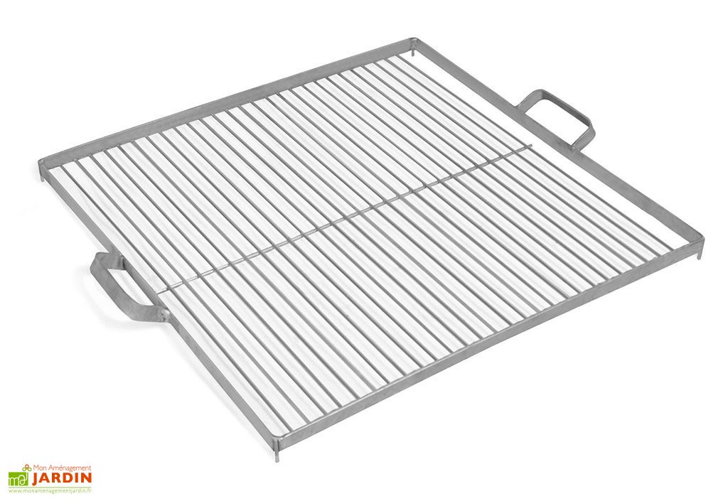 Grille de Cuisson Carrée Acier Galvanisé pour Braséro (pls Grille de Cuisson Ronde Acier Galvanisé pour Trépied Braséro