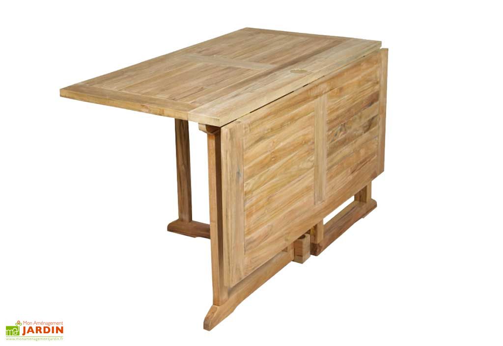 Table Jardin Teck Pliante Carre 120x120 Hacket Table Teck Pliante Carre 120x120 Hacket Wave