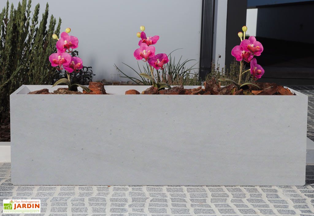 Nouveau Bac A Fleur En Beton Jardiniere En Beton Fibre Balko 80