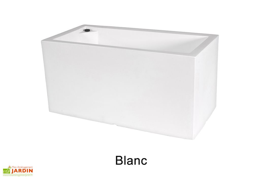 Pot Carré Hauteur 80 Cm Jardiniere Rectangulaire En Polyethylene Atlantis 80 Cm Pls