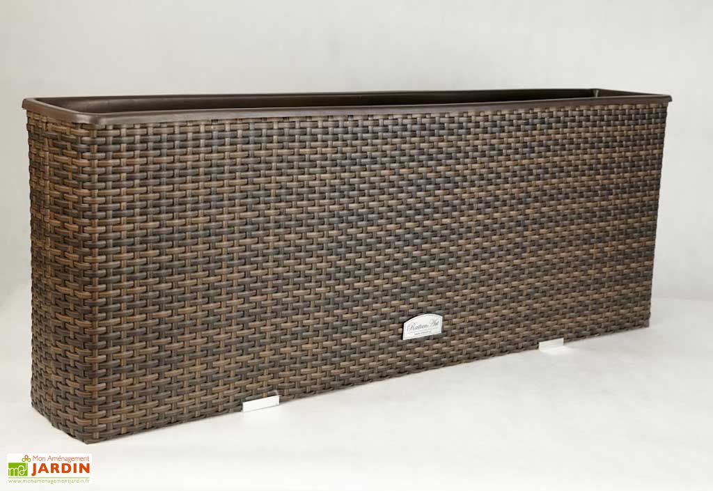 Jardinière pour Balcon en Résine Tressée 98x16x26cm (l,l,h) - Rattan Art Jardinière pour Balcon en Résine Tressée 98x16x26cm (l,l,h) - Rattan Art