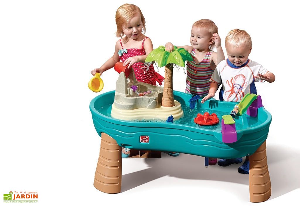Table Pour Enfants Jeux D Eau En Plastique Ile Paradisiaque Step2 Table Pour Enfants Jeux D Eau En Plastique Ile Paradisiaque Step2