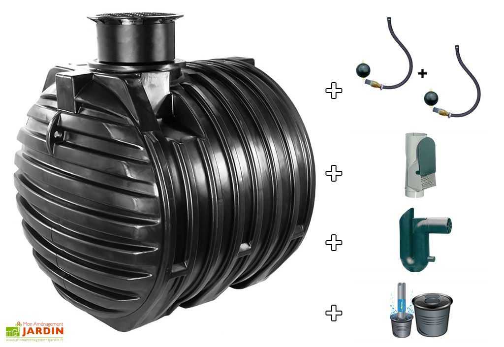 Kit Cuve Recuperateur Eau Retention 6000 L Greenlife
