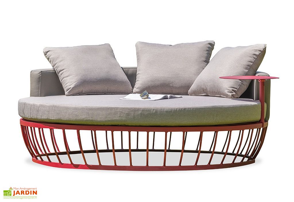 Lit De Jardin 2 Places En Aluminium Apolline Alumob