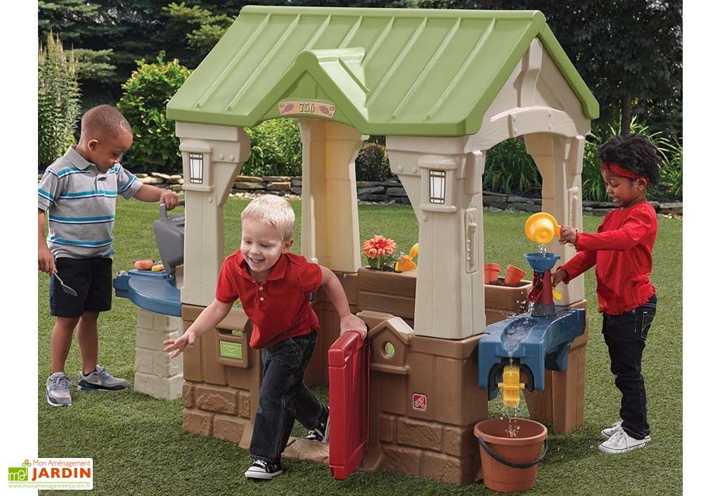 Maison de Jardin en Plastique Great Outdoors Playhouse 3 Activités - Step2