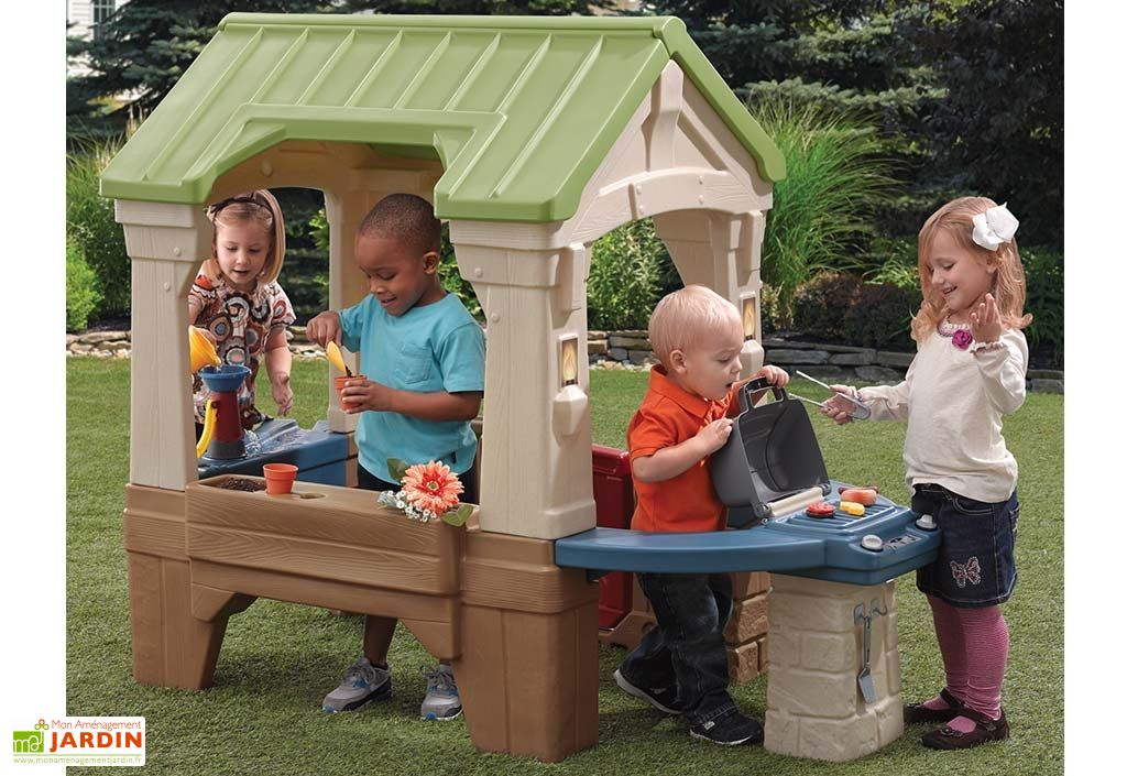 Maison de Jardin en Plastique Great Outdoors Playhouse 3 Activités - Step2