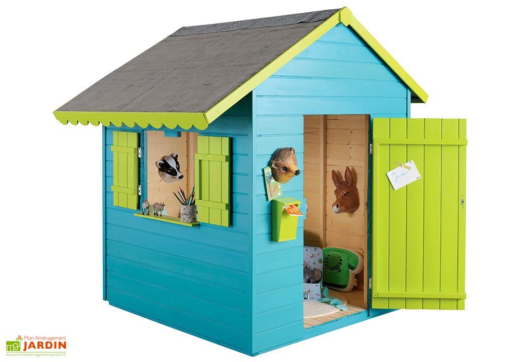 Maison Enfant Bois Sweety 12mm (161x133x158cm) - Jardipolys