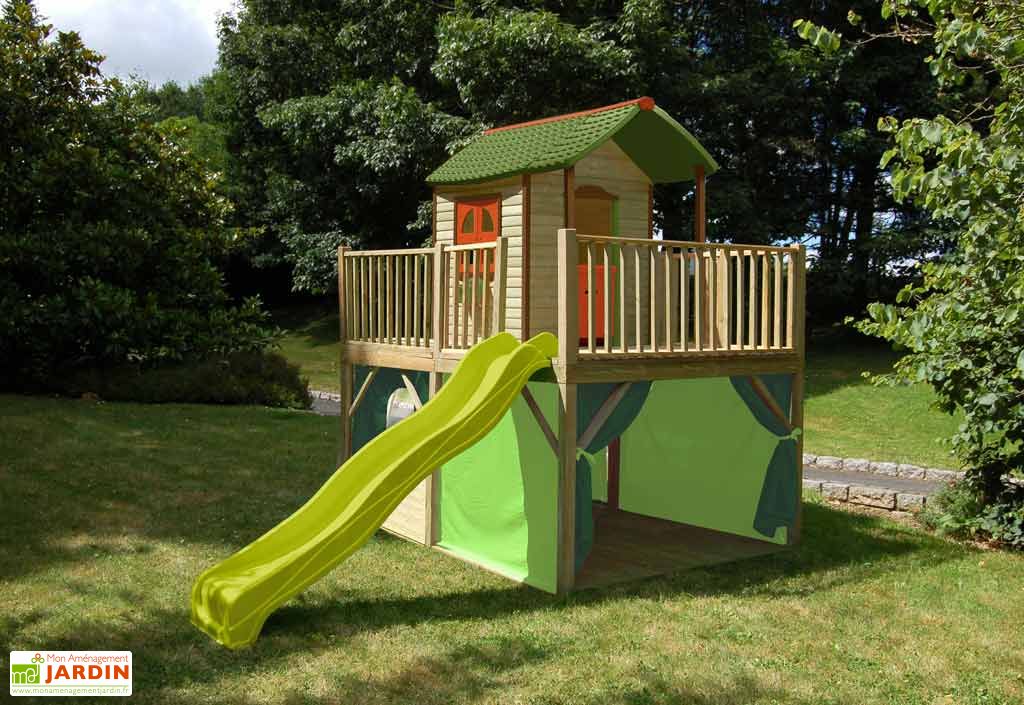 Maison Enfant Bois Et Plastique Amazone Maisonnette Amazone