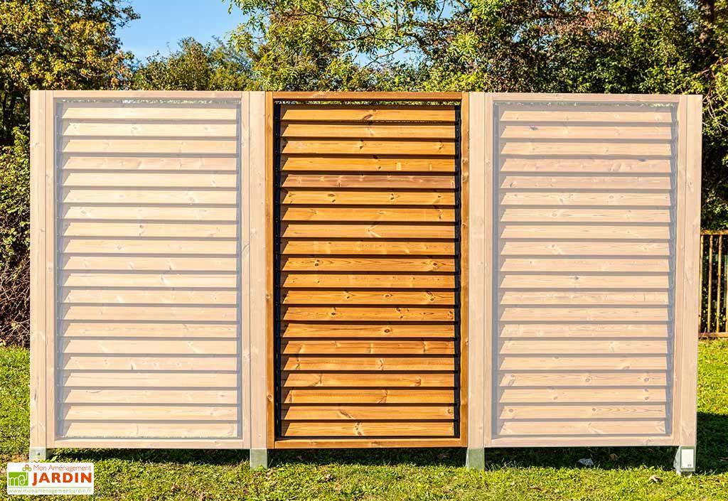 Panneau Brise Vue En Bois Traite Tht 1 X 2 M La Piece Habrita