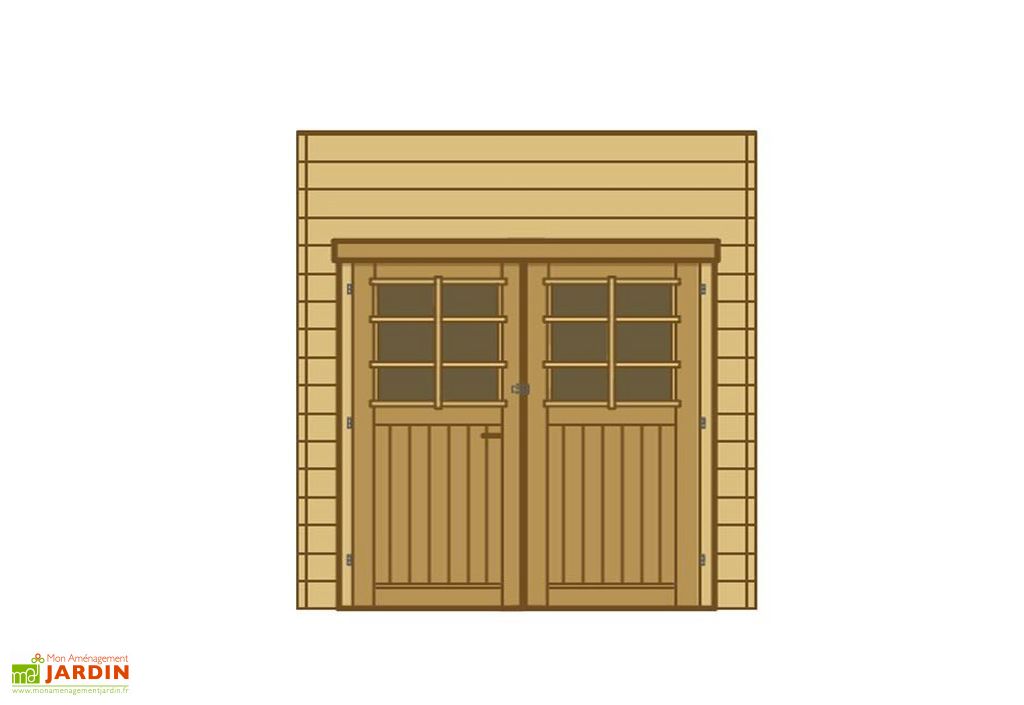 Paroi Avant Arrière Double Porte Pour Carport Modulable