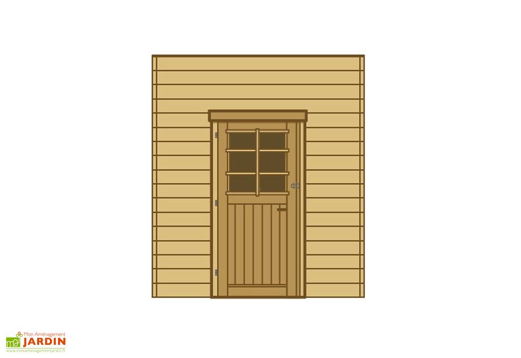 Paroi Avant Arrière Porte Simple Pour Carport Modulable