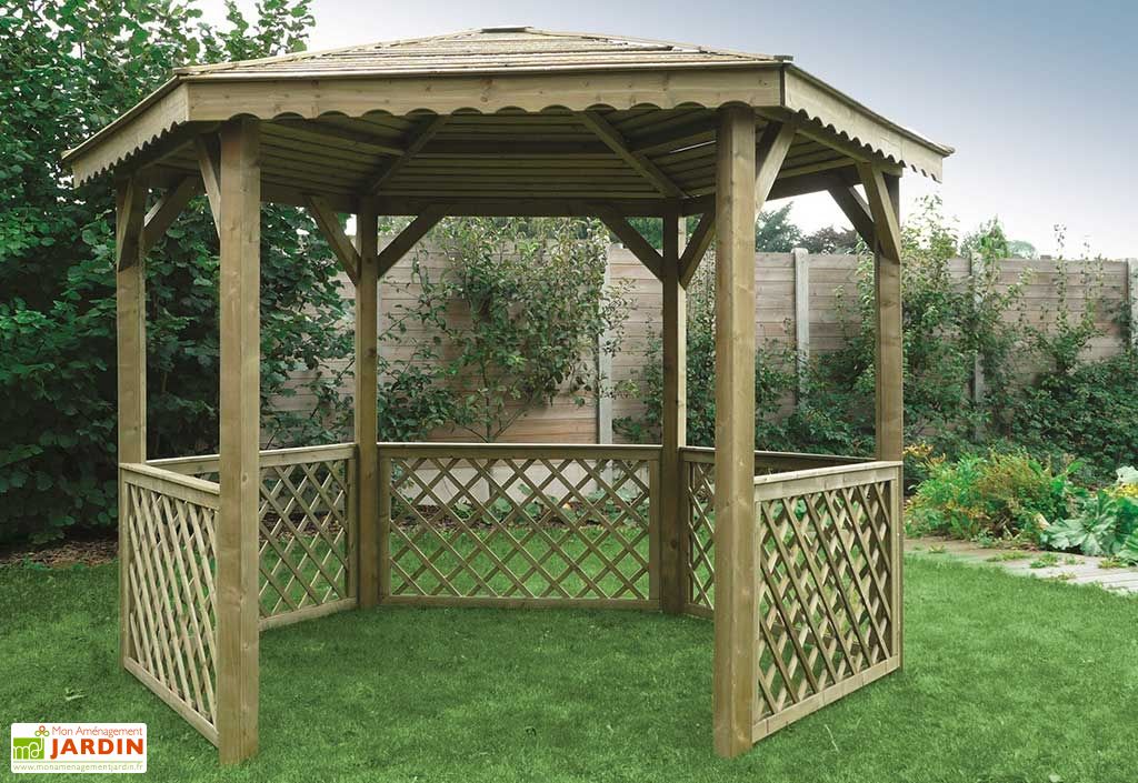 Pergola Kiosque Jardin Bois