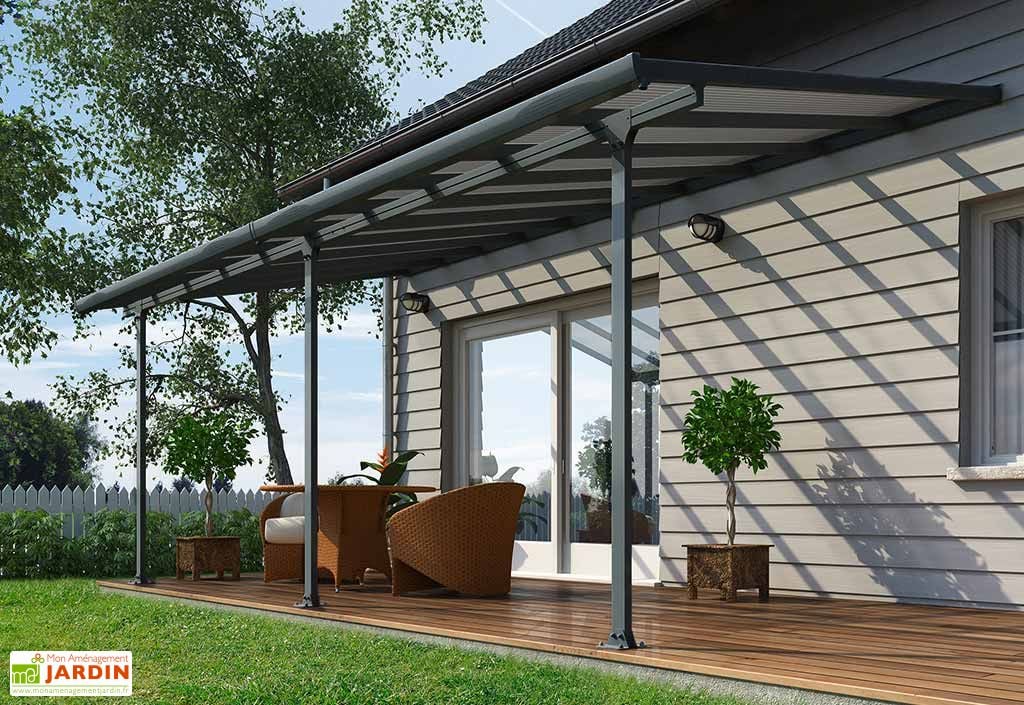 pergola aluminium patio gris 610