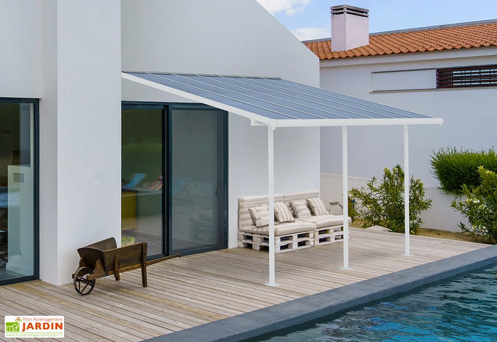 Pergola En Aluminium Et Polycarbonate Carnival 13 M 2 Coloris Palram