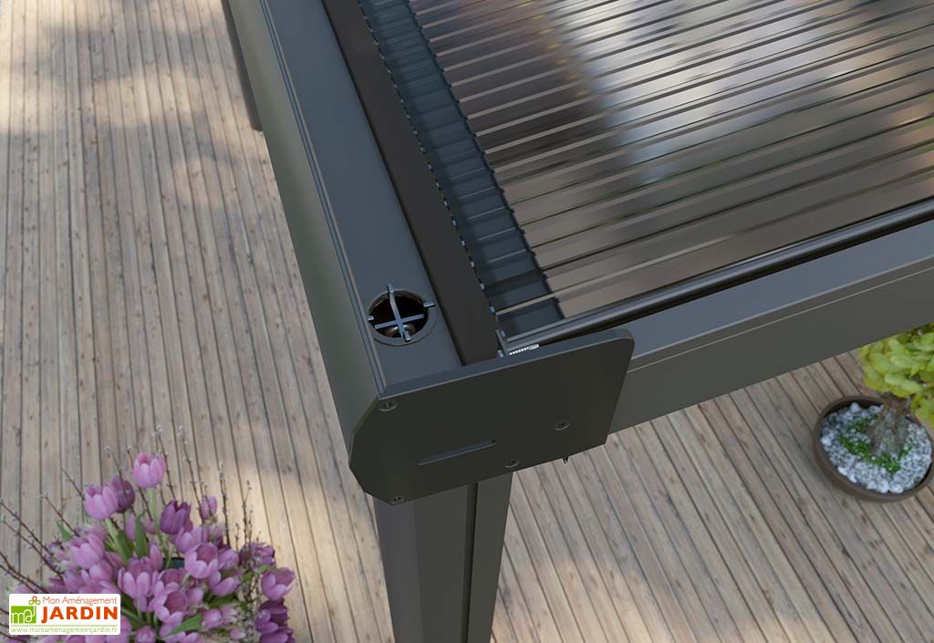 Pergola En Aluminium Et Polycarbonate Compact Edition 15 M Gardendreams