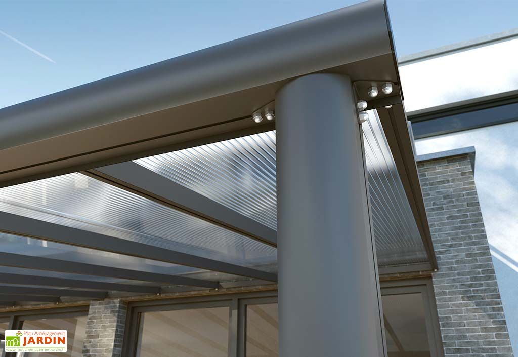 Pergola En Aluminium Et Polycarbonate Compact Edition 15 M Gardendreams