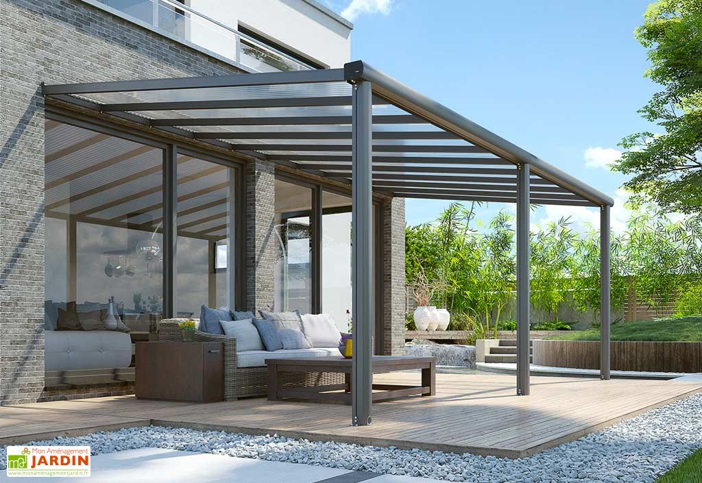 Pergola En Aluminium Et Polycarbonate Compact Edition 15 M Gardendreams