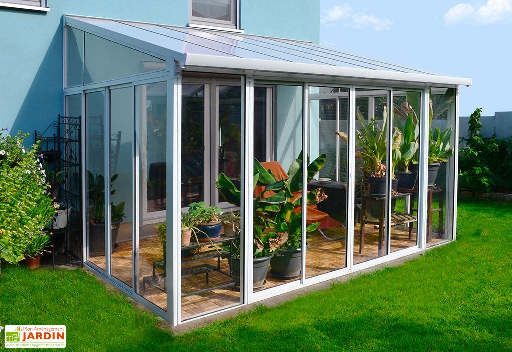 Pergola Fermee Sanremo Aluminium Et Polycarbonate Blanche 13 M Palram