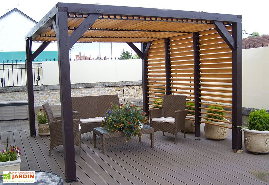 pergola bois foresta