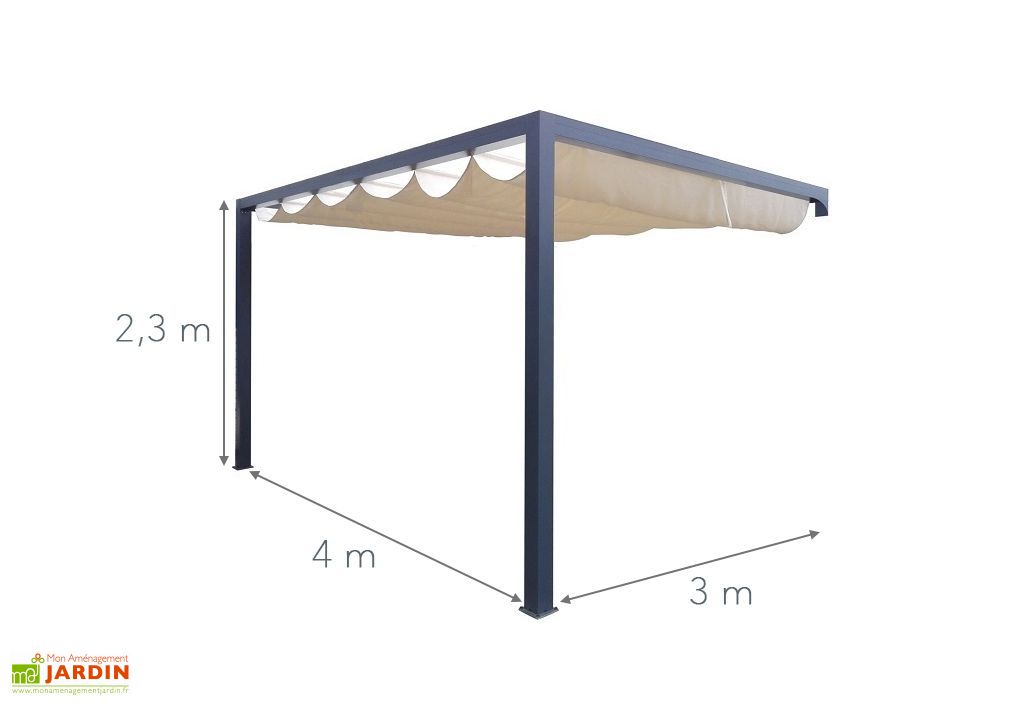 Kit 2 Fixations Murales Pour Pergola