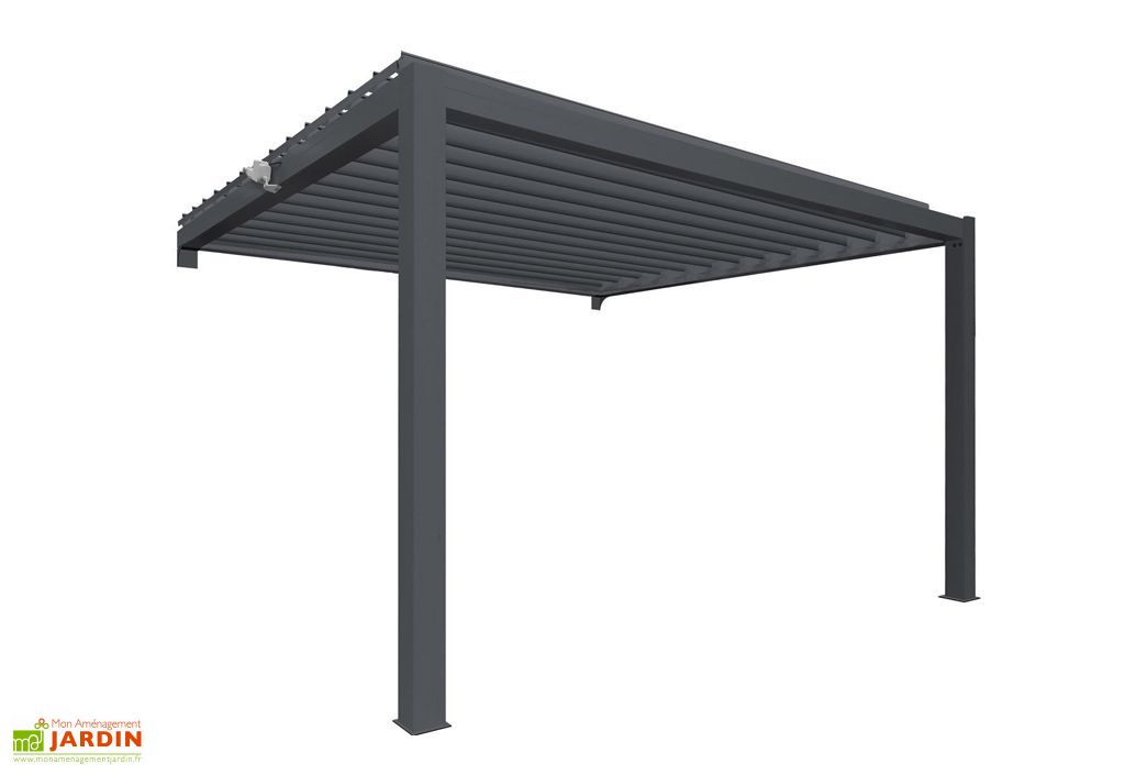 Pergola Bioclimatique Murale Suncontrol 4 X 3 M En Aluminium Nfi