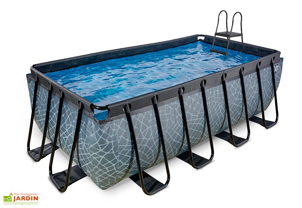 piscine hors sol tubulaire rectangulaire 4 x 2 x 1 22 m exit toys
